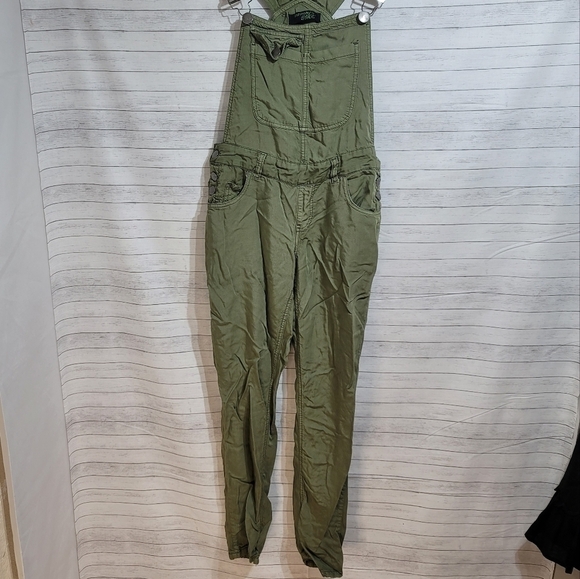HARMONY & HAVOC GREEN KHAKI OVERALLS, SZ 3 - Picture 2 of 12